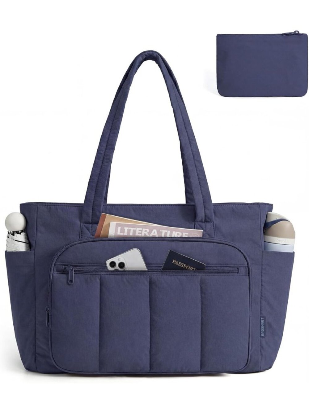 Stylish Women's Tote Bag Set - 2 Zippered Work Bags for Travel & Daily Use